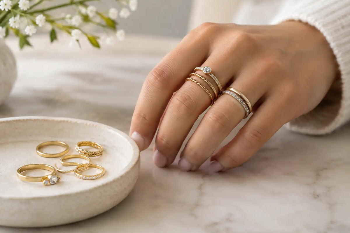 The Stacking Rings Trend, Styled With Intention