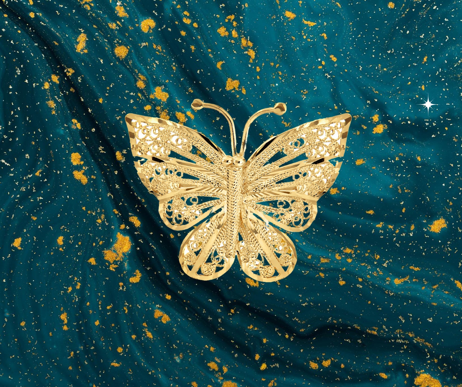 9CT GOLD BROOCHES