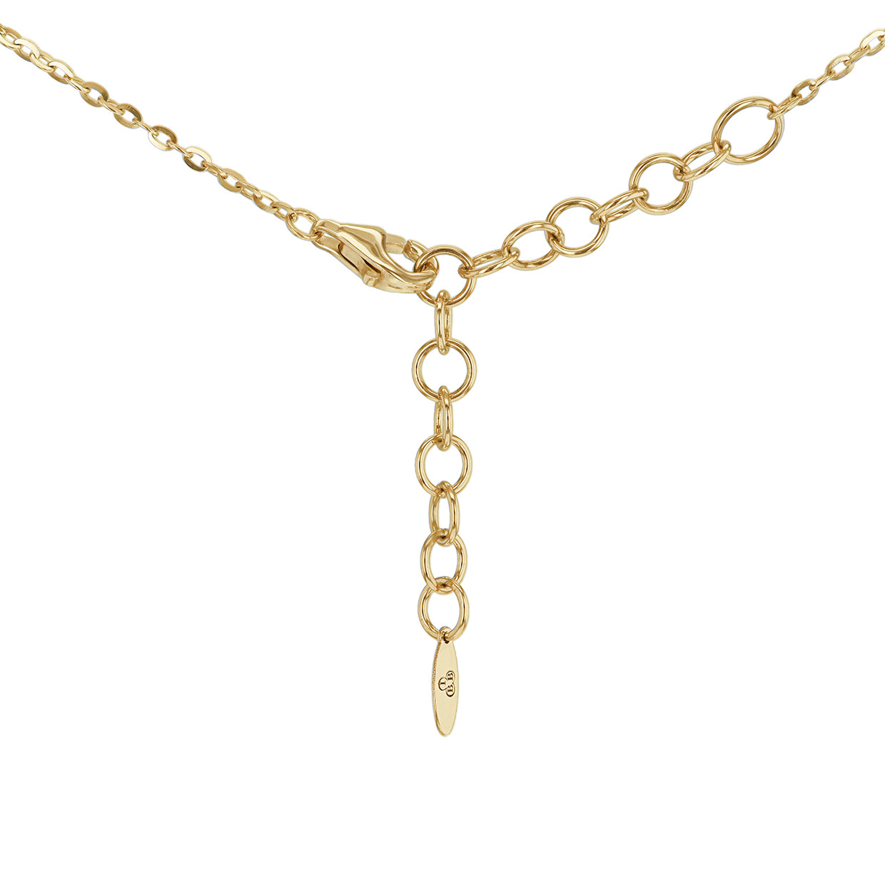 9ct Yellow Gold Twisted Bar Necklet