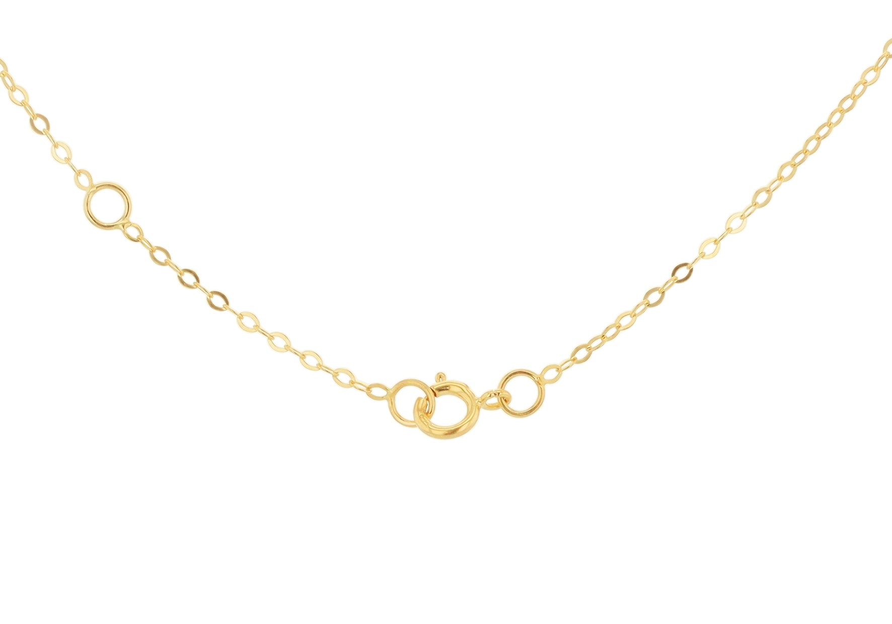 9ct Yellow Gold Open Heart Pendant Necklace