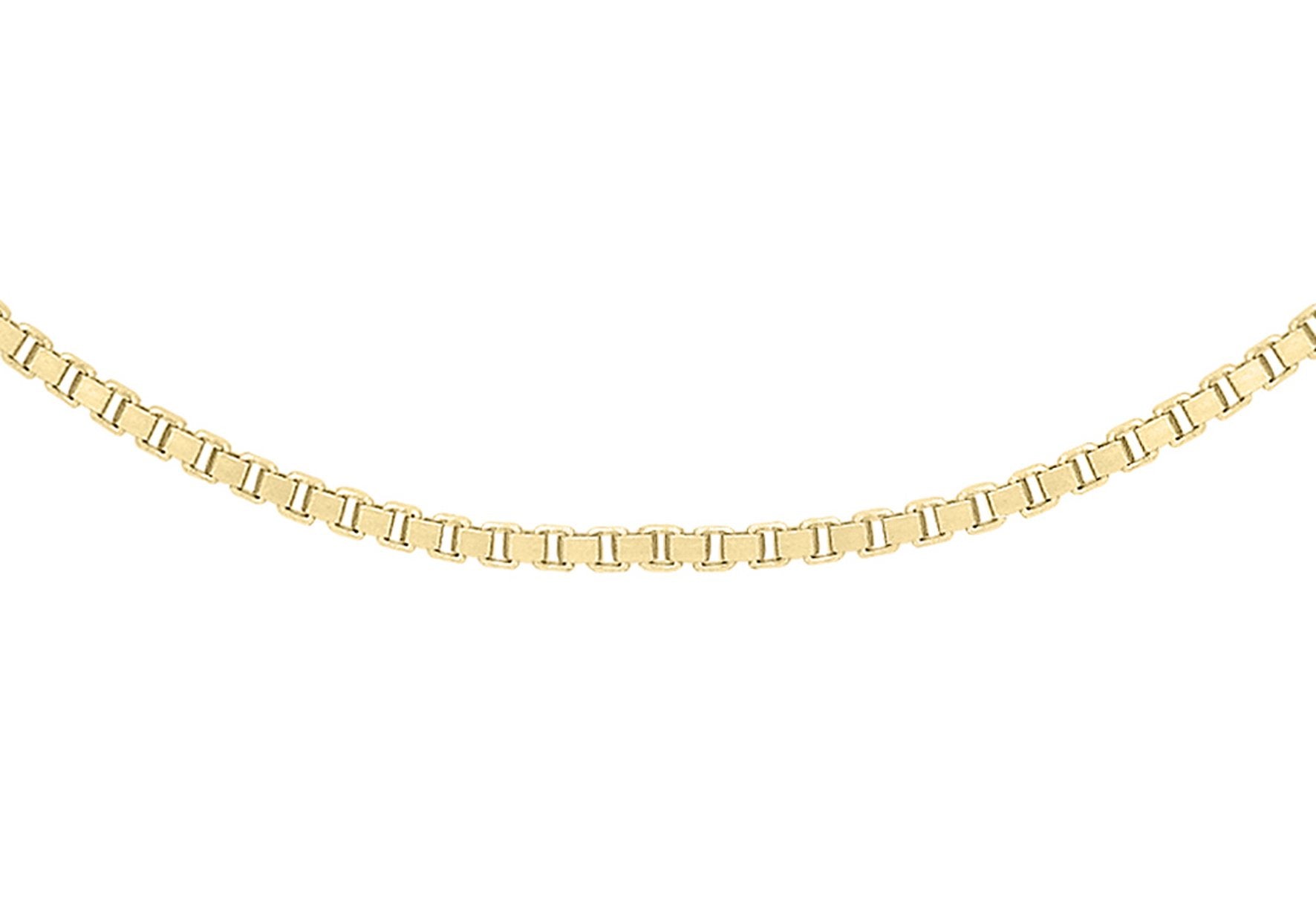 9ct Yellow Gold 19 Venetian Slim Box Chain