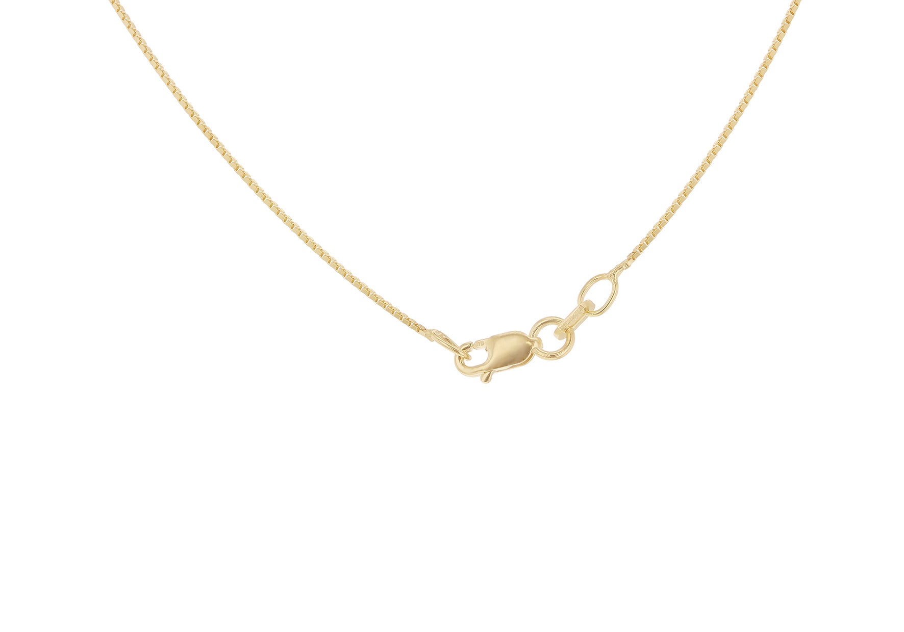 9ct Yellow Gold Vertical Cuboid Adjustable Necklace