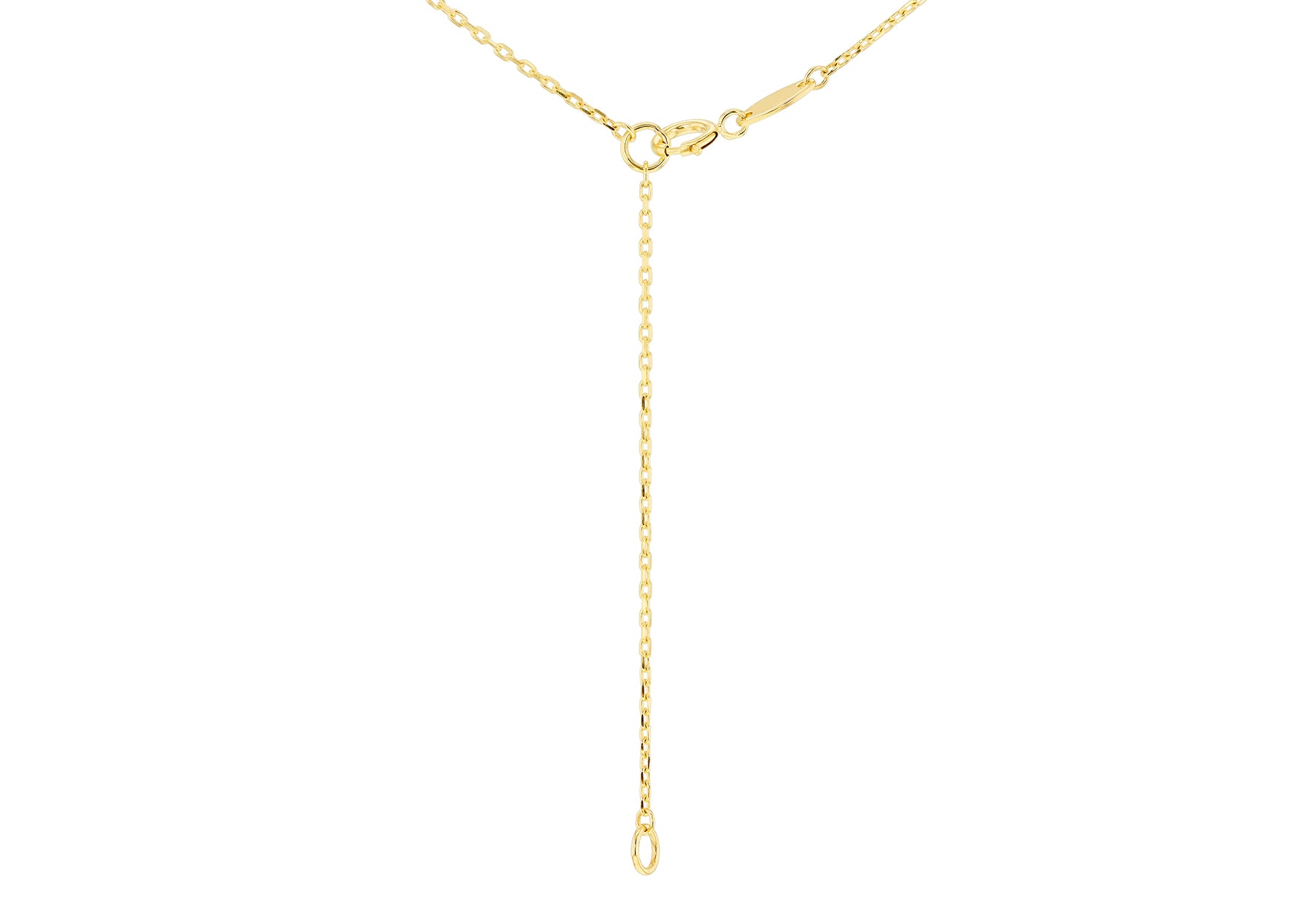 9ct Yellow Gold Oval Mother Of Pearl Necklace