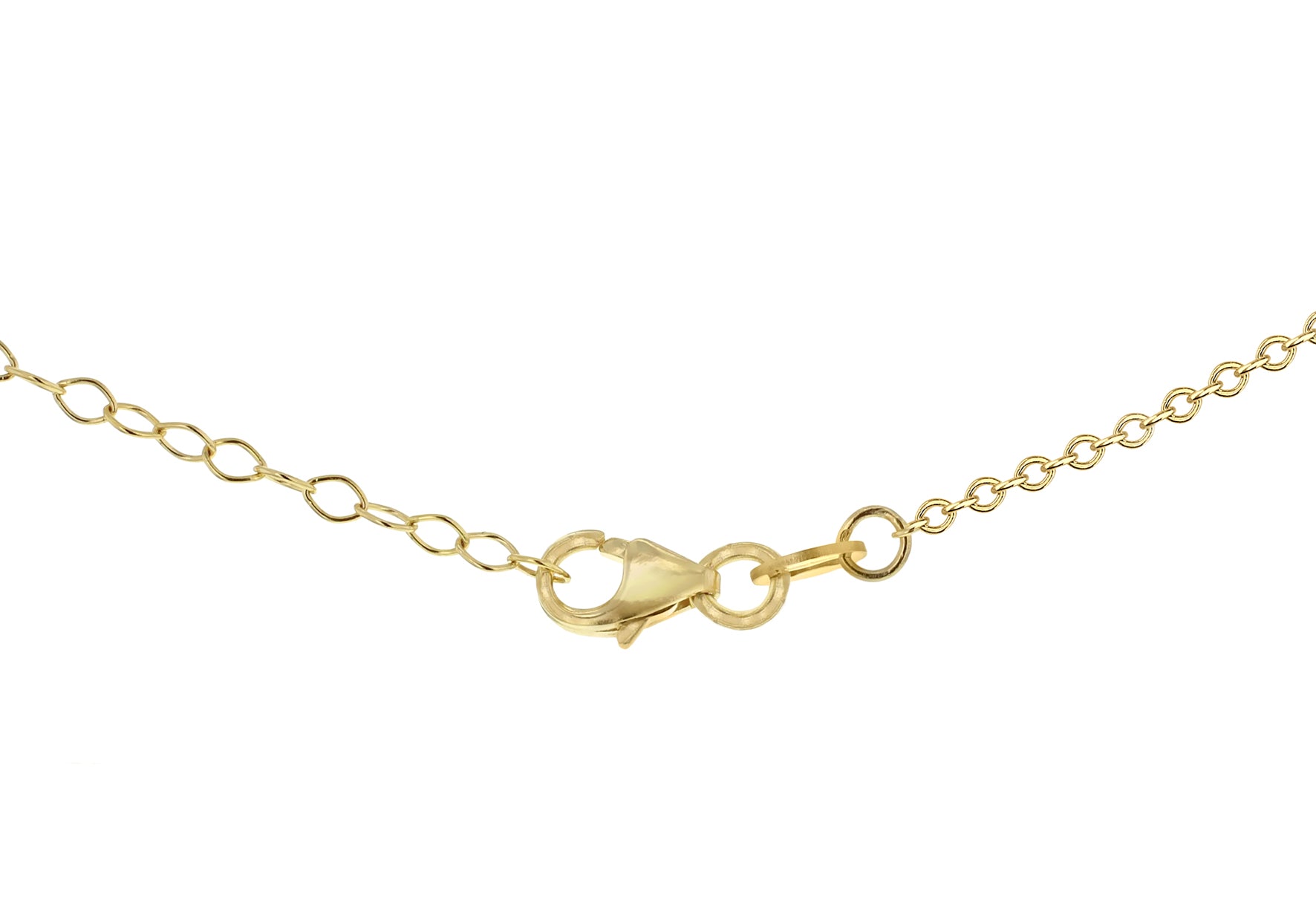 9ct Yellow Gold White Zirconia Graduated Bar Necklace