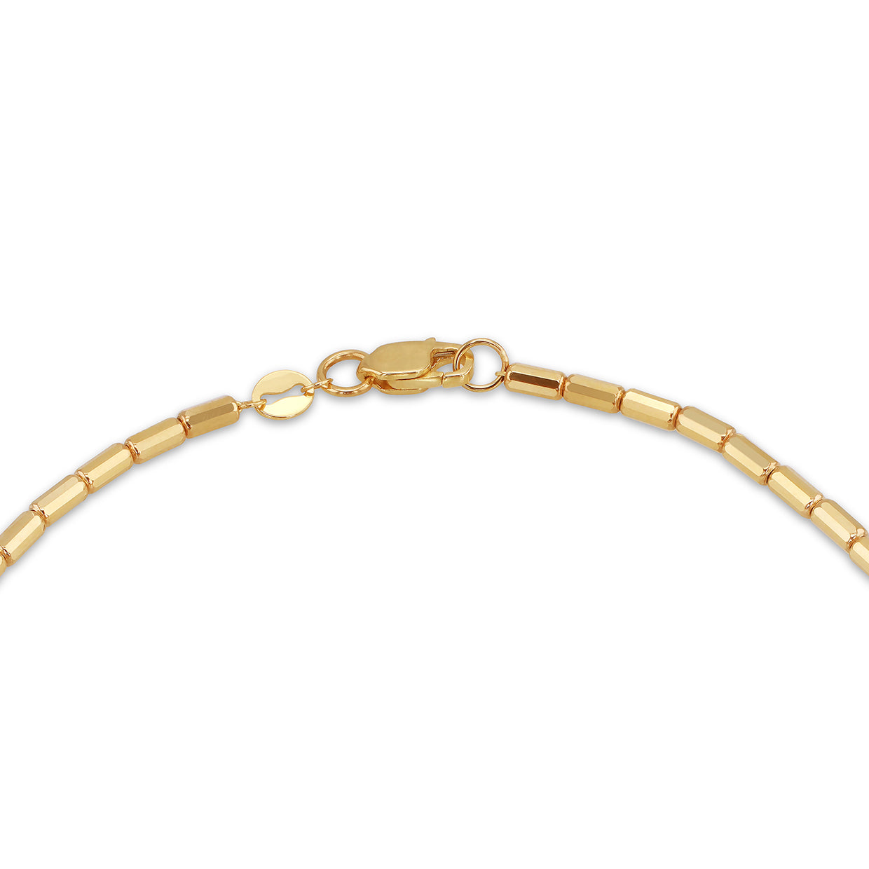 9ct Yellow Gold Mini Diamond Cut Bars Bracelet