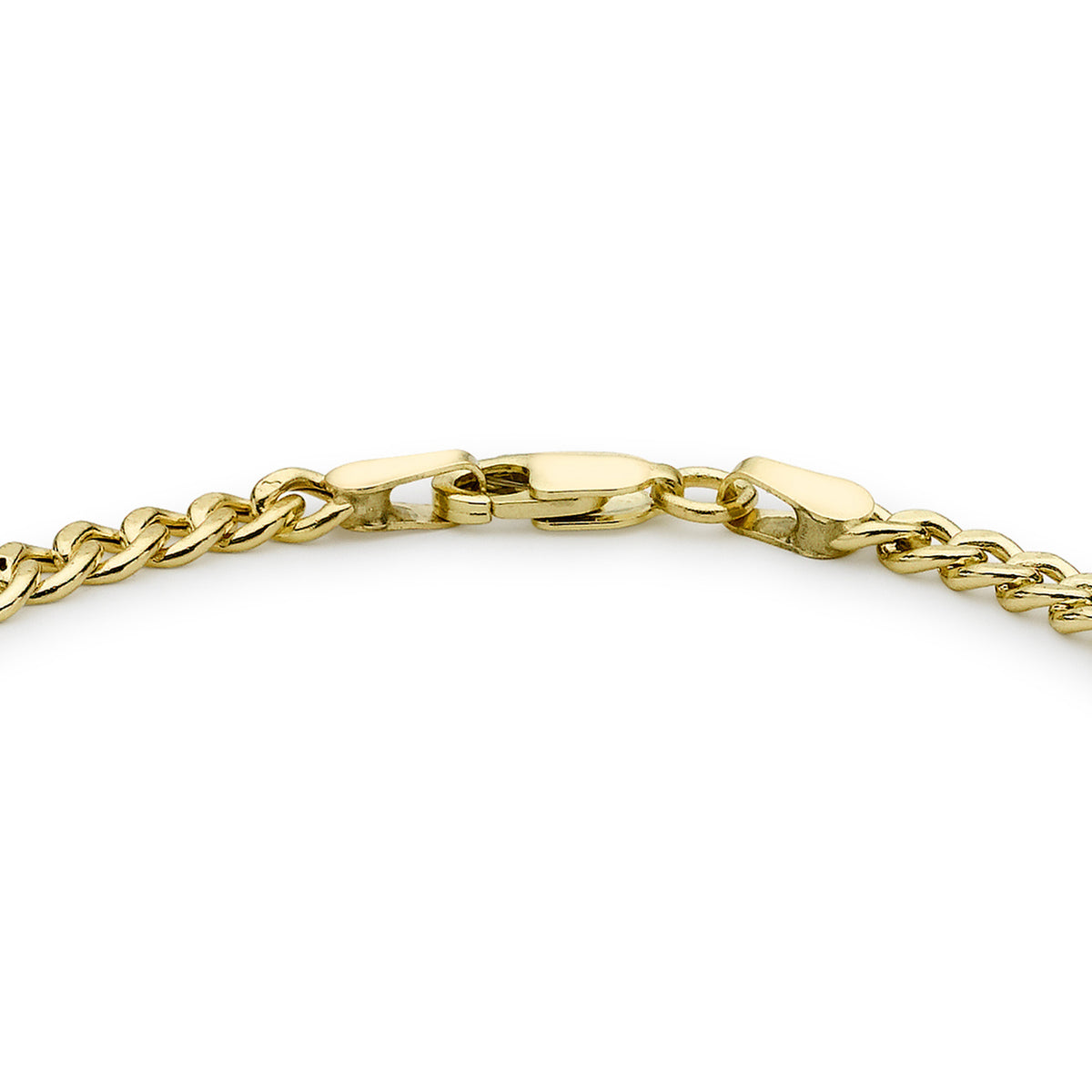 9ct Yellow Gold Polished Curb Link Bracelet
