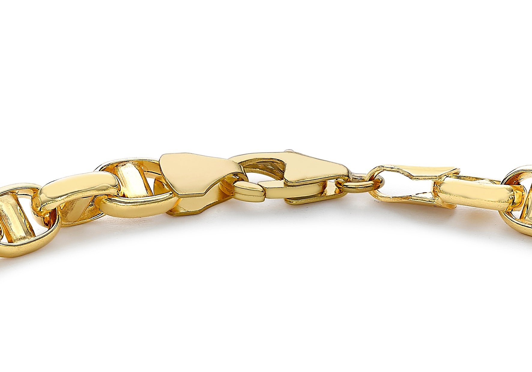 9ct Yellow Gold Cuban Chain Links Bracelet