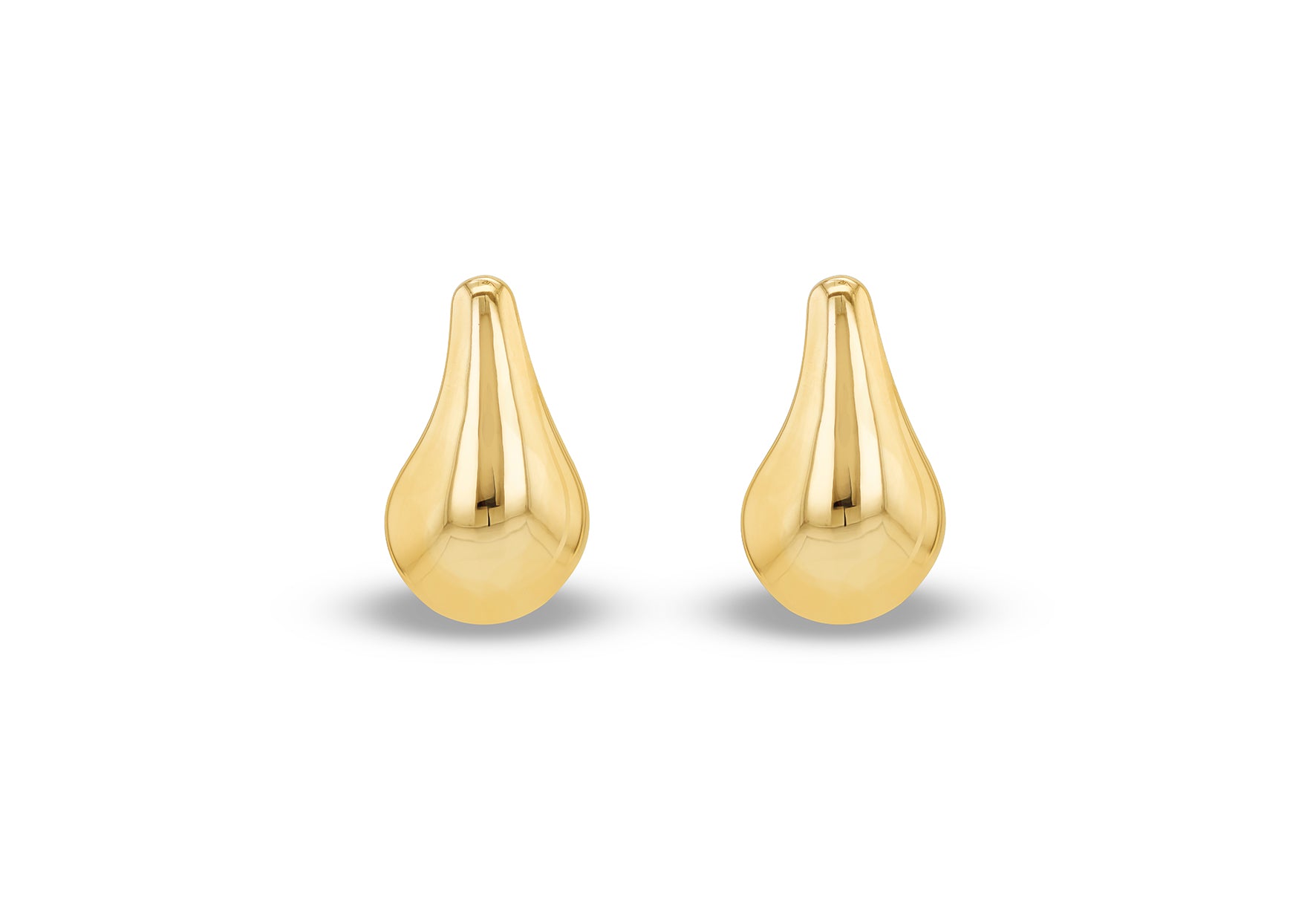 9ct Yellow Gold Bijou Teardrop Stud Earrings