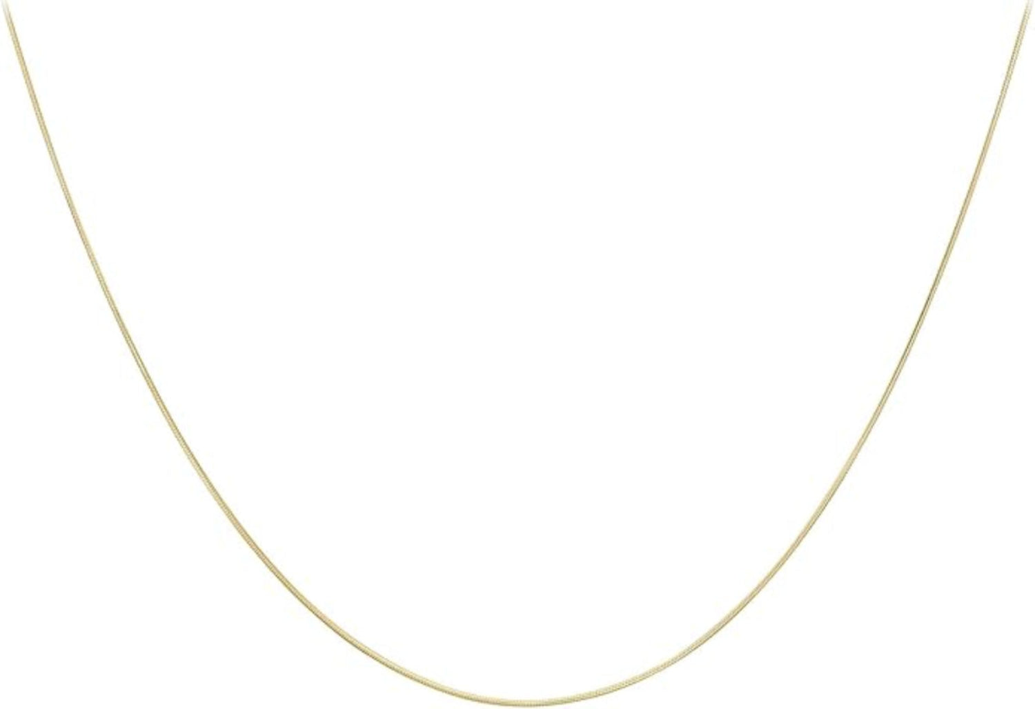 18ct Yellow Gold Mini Round Slim Snake Chain