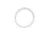 18ct White Gold 0.35ct Diamond Alternating Half-Eternity Ring