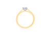 18ct Yellow Gold 0.70ct Diamond Band Solitaire Ring