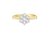 18ct Yellow Gold 0.50ct Seven Diamond Cluster Ring