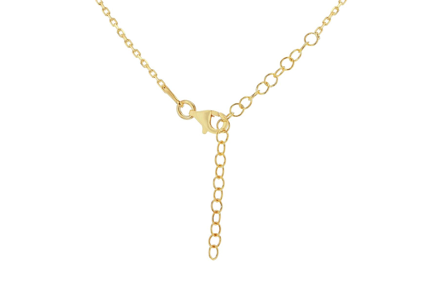 Gold Plated Sterling Silver Padlock Necklace