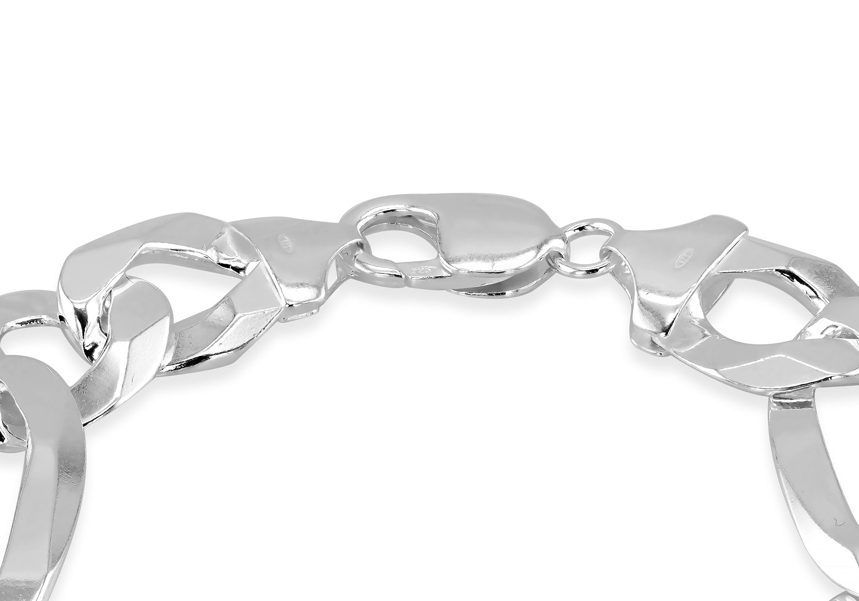 Sterling Silver 350 Chunky Figaro Links Bracelet
