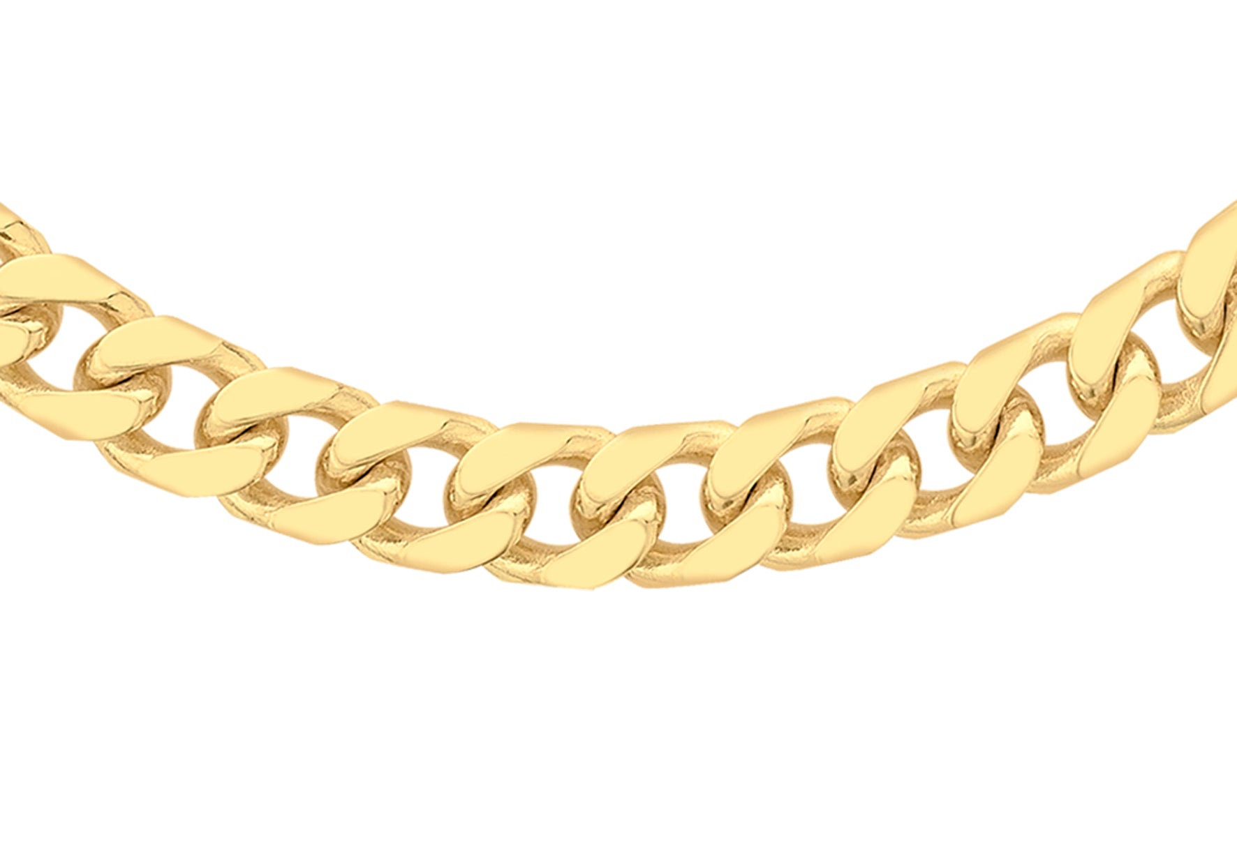 9ct Yellow Gold 140 Round Curb Chain