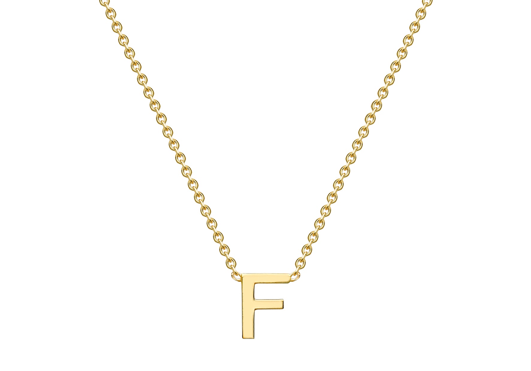9ct Yellow Gold Initials Adjustable Necklace