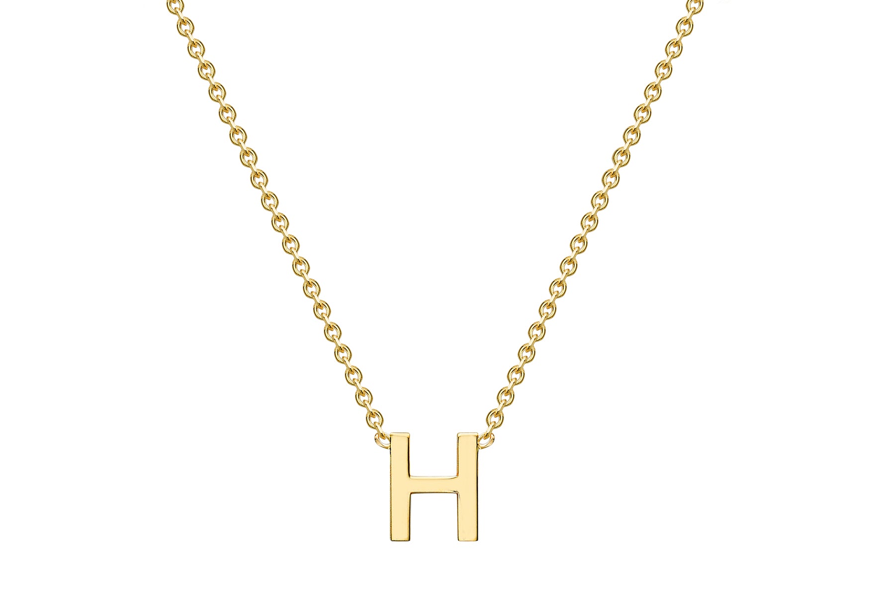 9ct Yellow Gold Initials Adjustable Necklace