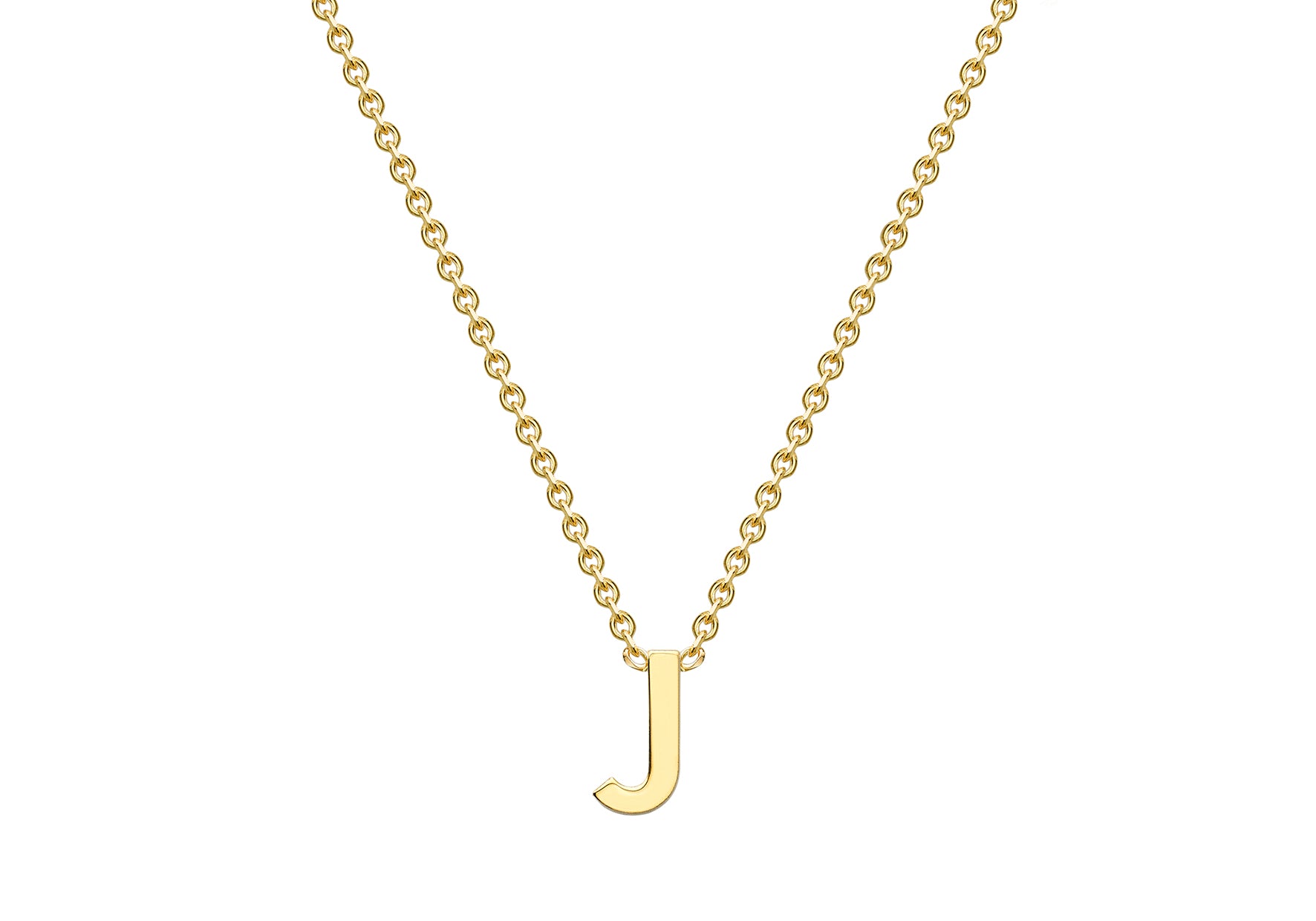 9ct Yellow Gold Initials Adjustable Necklace