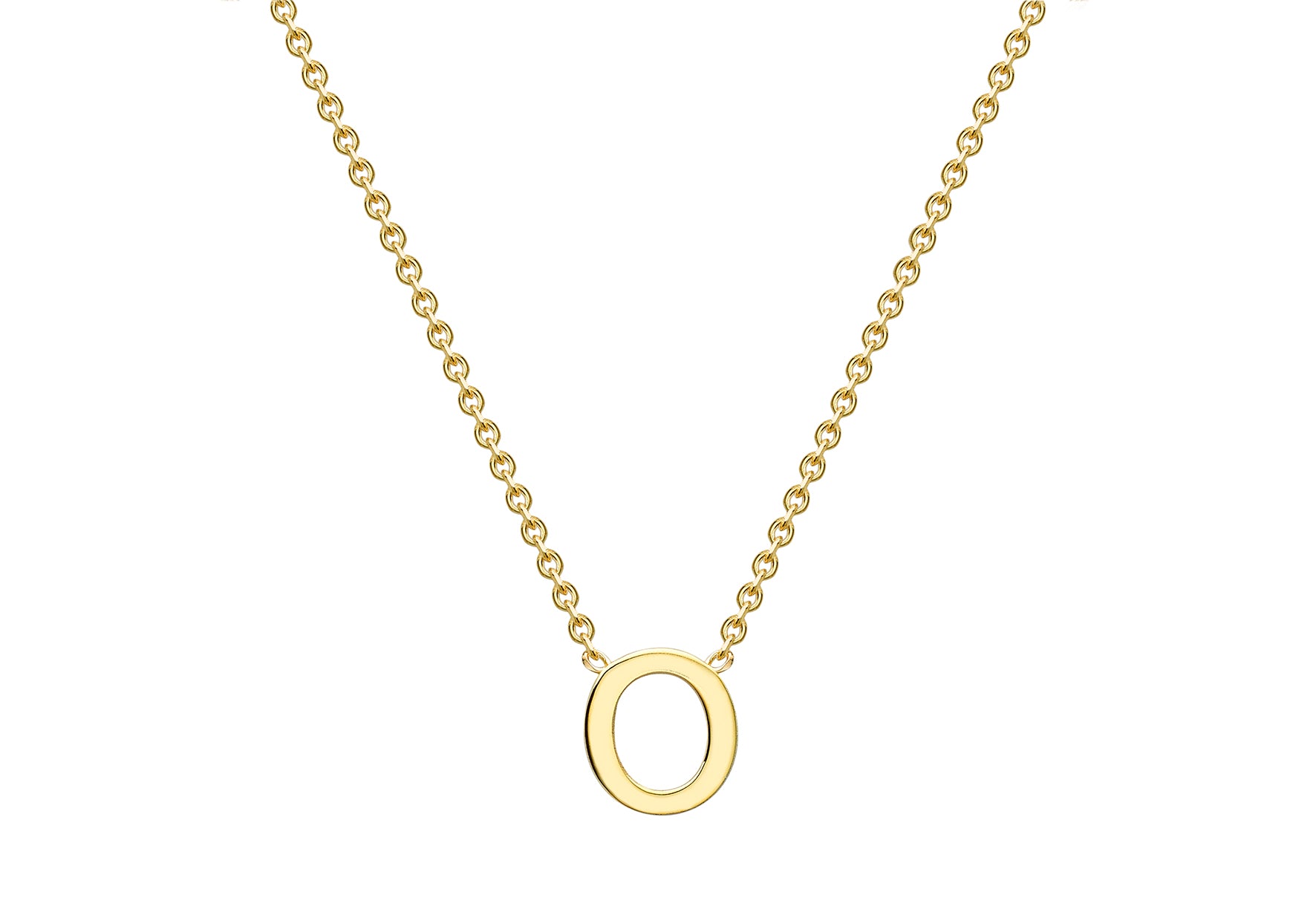 9ct Yellow Gold Initials Adjustable Necklace