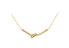9ct Yellow Gold Knotted Bar Necklace