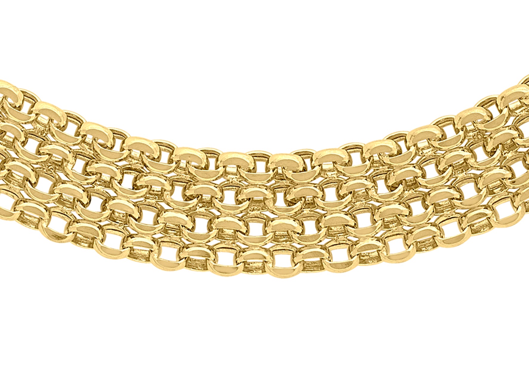 9ct Yellow Gold Garibaldi Chain Necklace