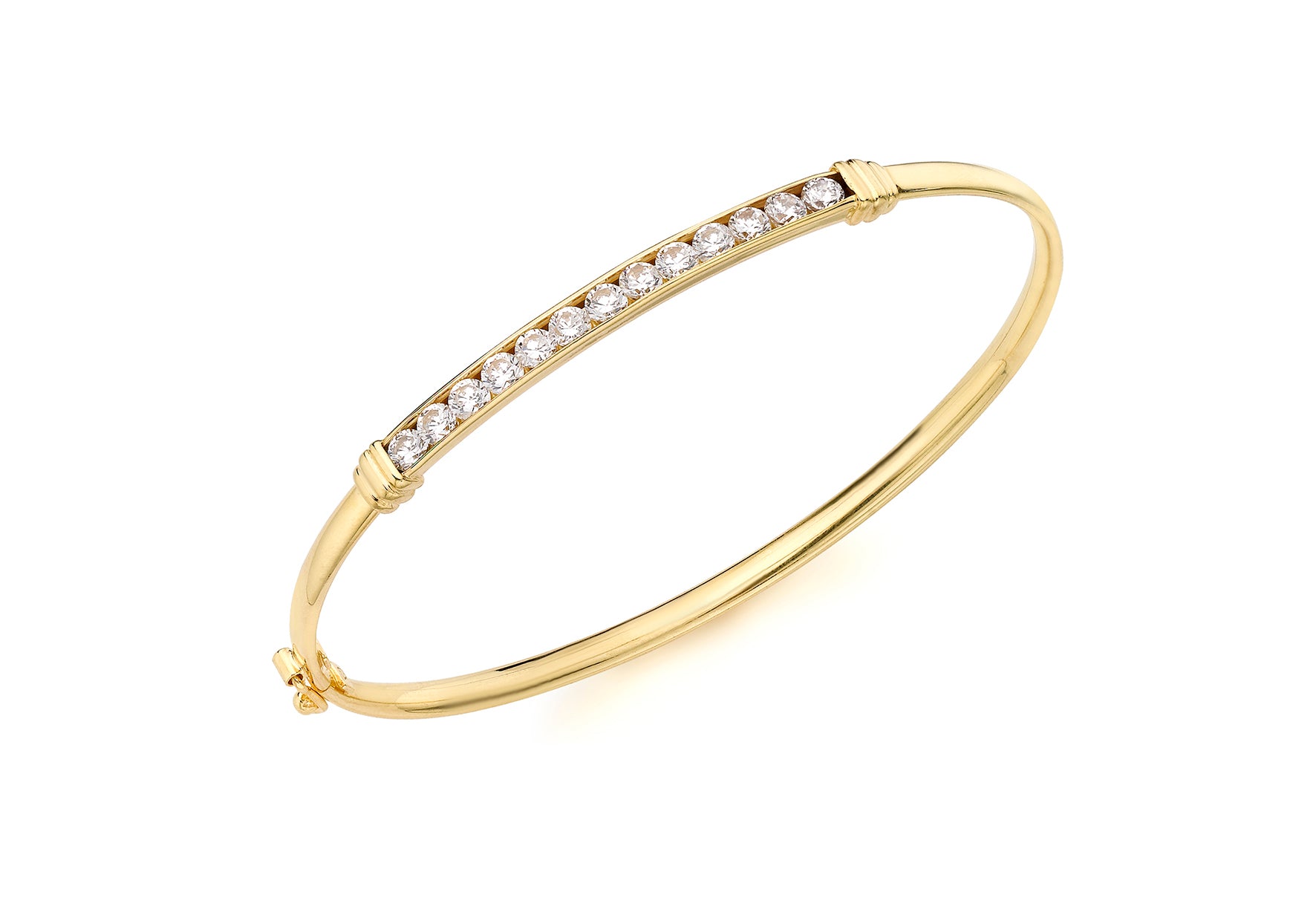 Gold Zirconia Bracelet 18ct Gold