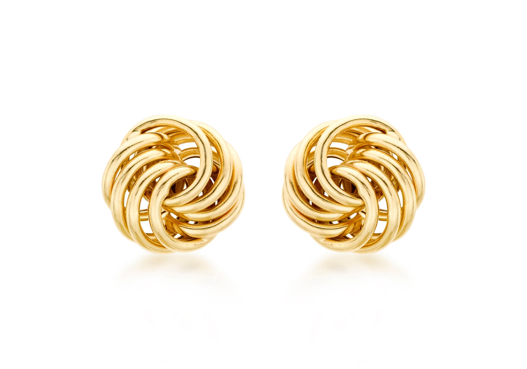 18ct Yellow Gold Rose Stud Earrings