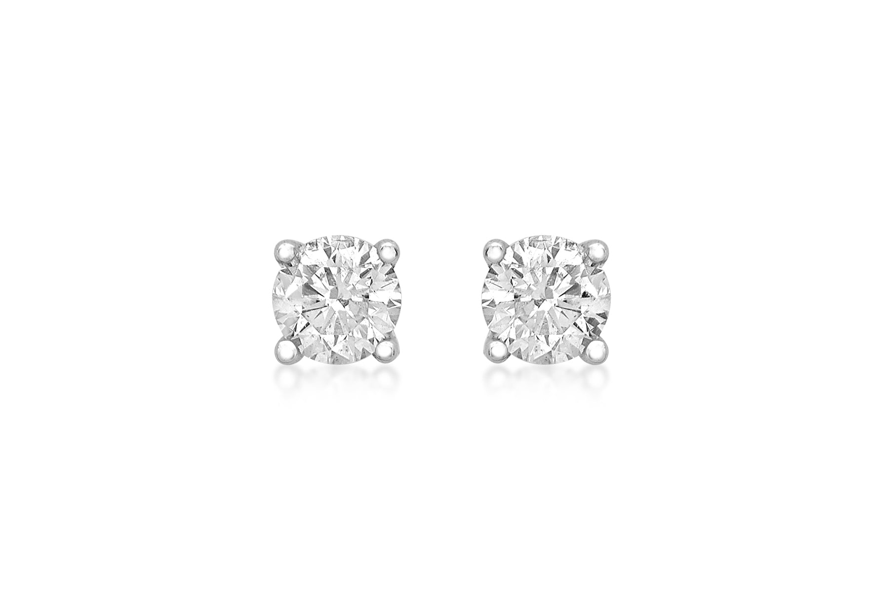 18ct White Gold 0.33t Diamond 3mm Stud Earrings