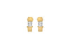 Diamond Satin Earrings 18ct 2-Colour Gold 0.50ct9