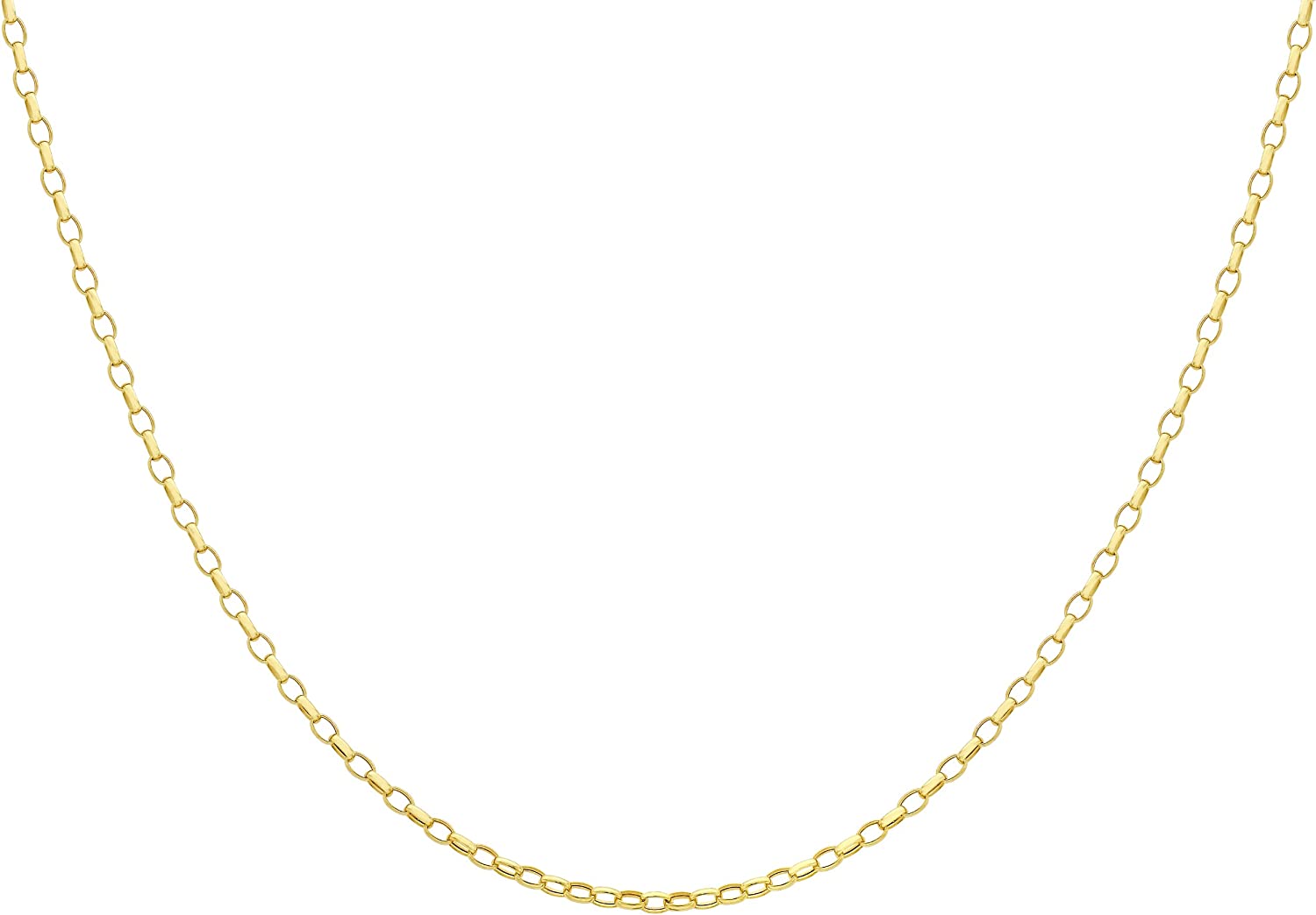 9ct Yellow Gold 100 Oval Belcher Chain