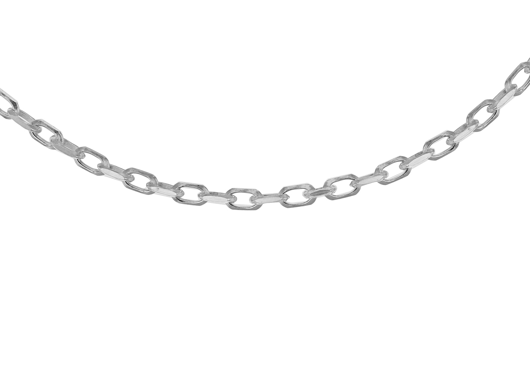 Sterling Silver 50 Diamond Cut Belcher Chain 41m/16"9