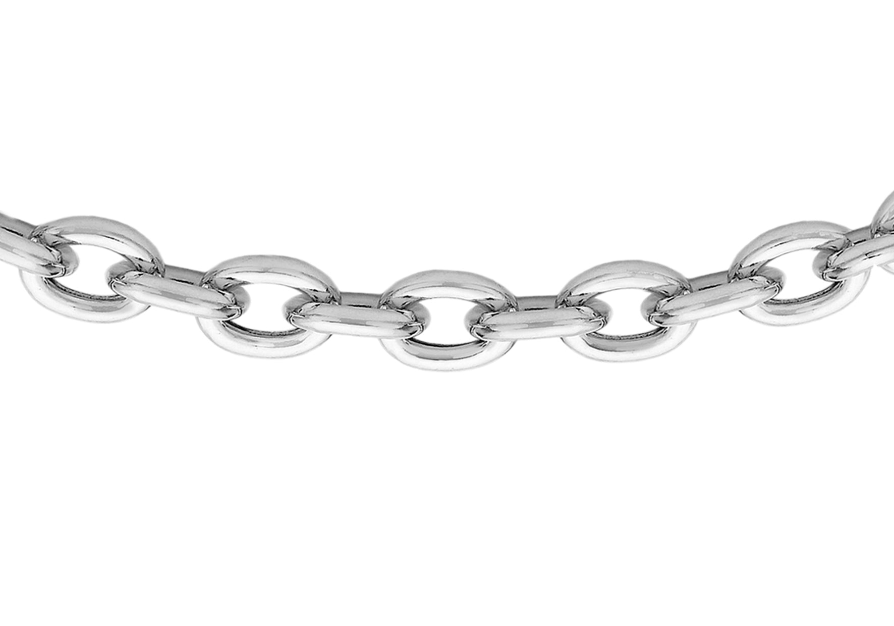 Sterling Silver 250 Oval Belcher Chain 46m/18"9