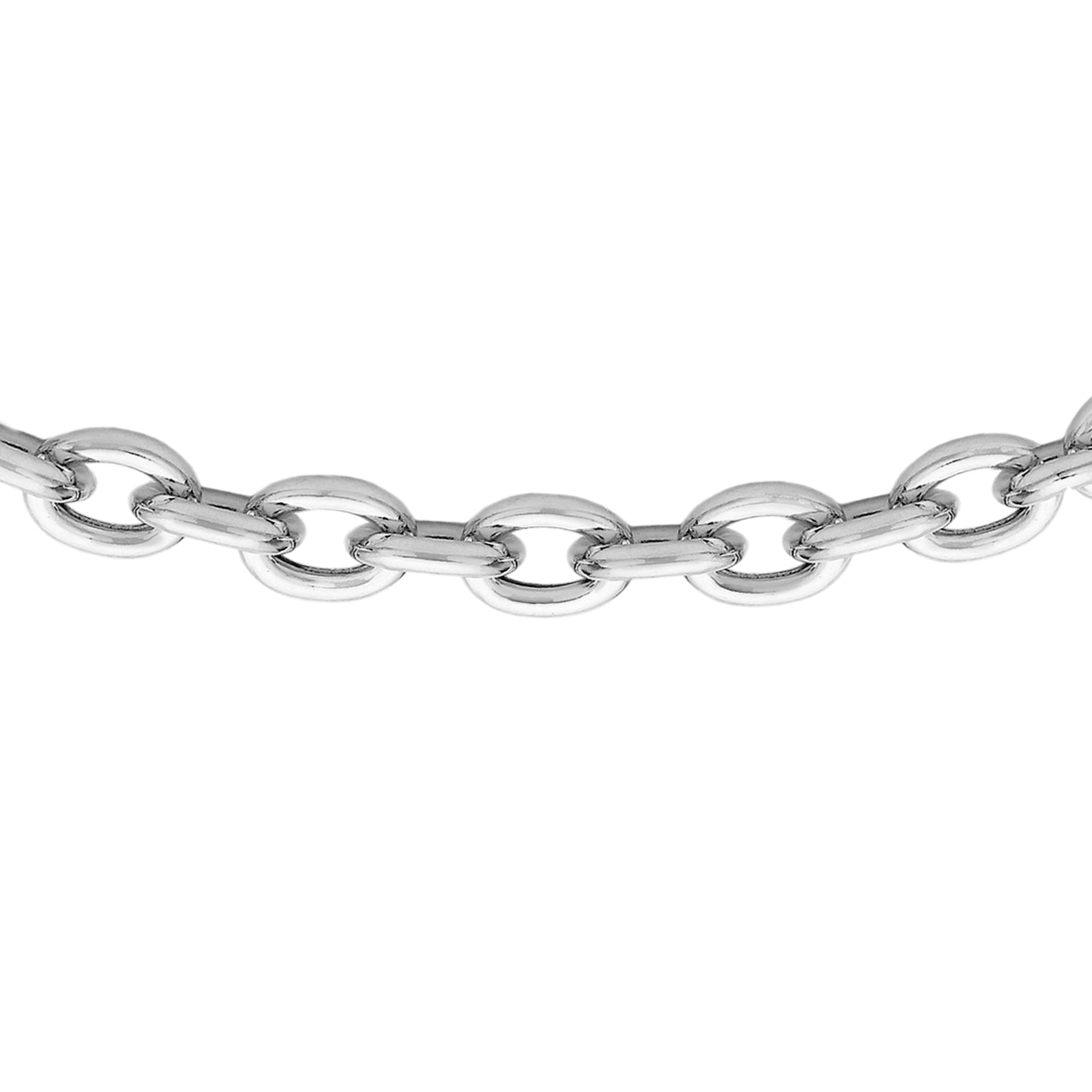 Sterling Silver Diamond Cut Round Belcher Chain 51m/20"9