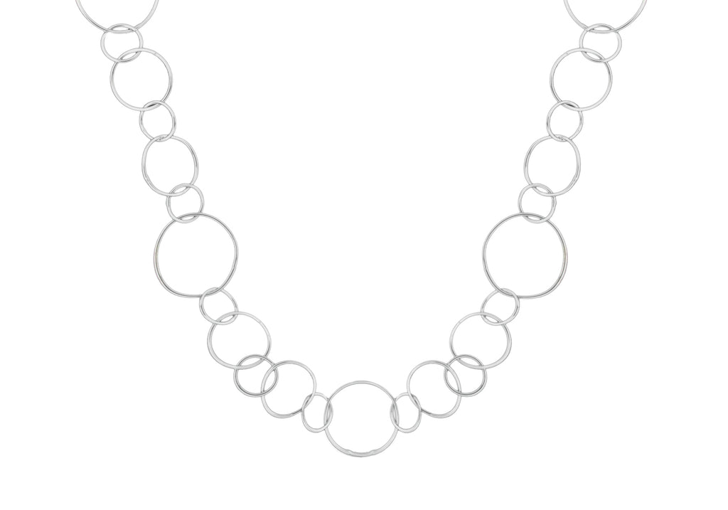 Sterling Silver Multi Circle Necklace