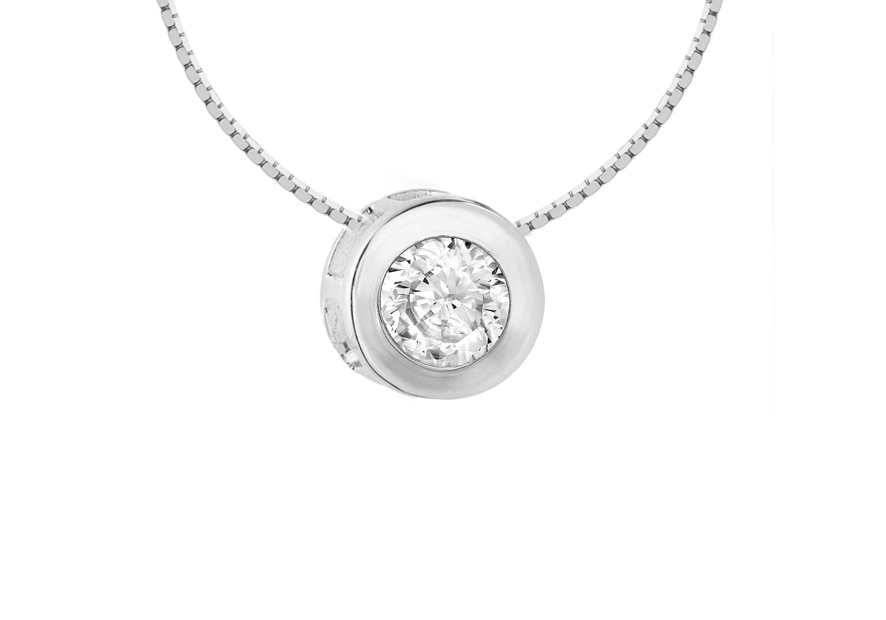 SILVER Zirconia RUBOVER RND 5MM 16"9