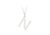 Sterling Silver Freshwater Pearls Initials Pendant