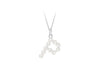 Sterling Silver Freshwater Pearls Initials Pendant