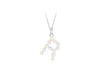 Sterling Silver Freshwater Pearls Initials Pendant