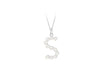 Sterling Silver Freshwater Pearls Initials Pendant
