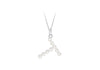 Sterling Silver Freshwater Pearls Initials Pendant