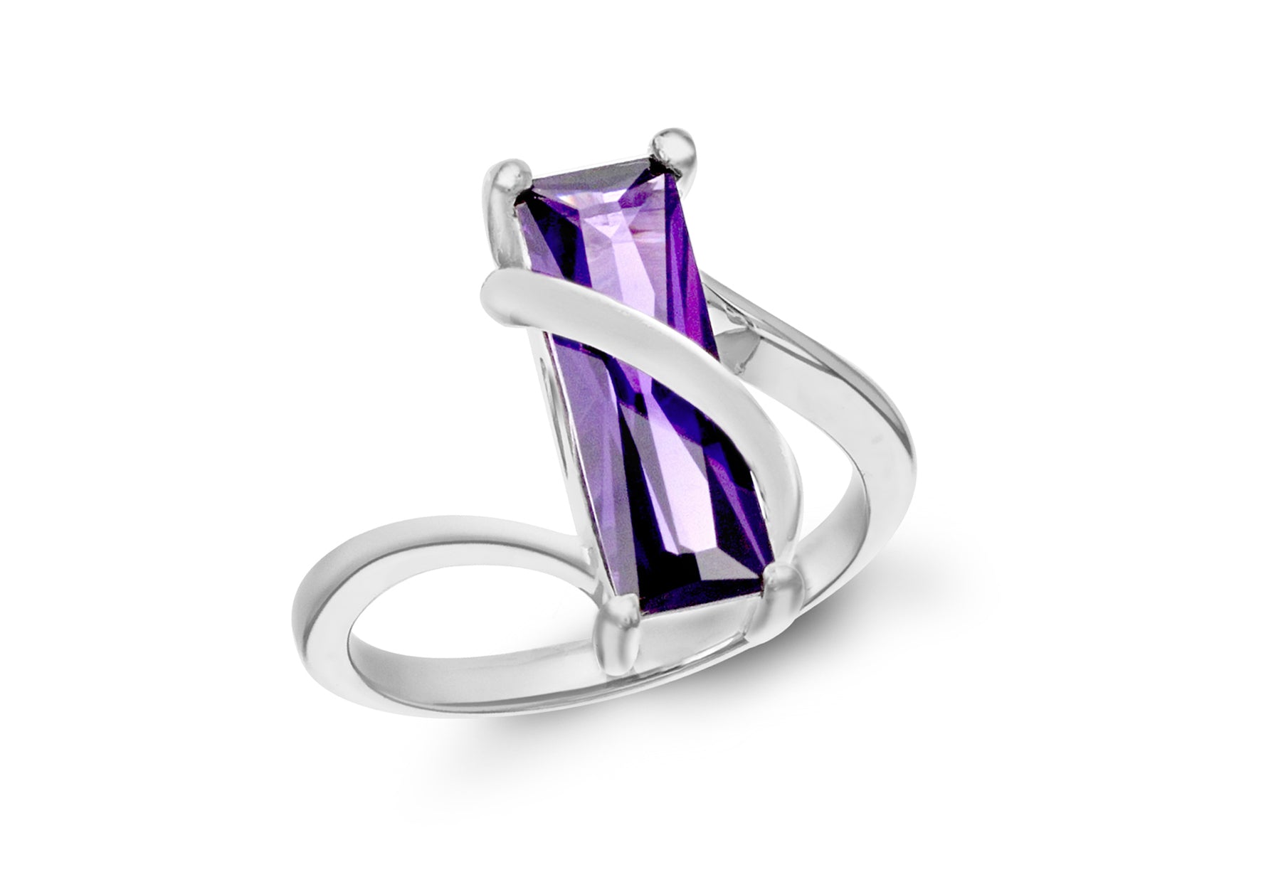 SILVER Fancy AMY Zirconia Ring