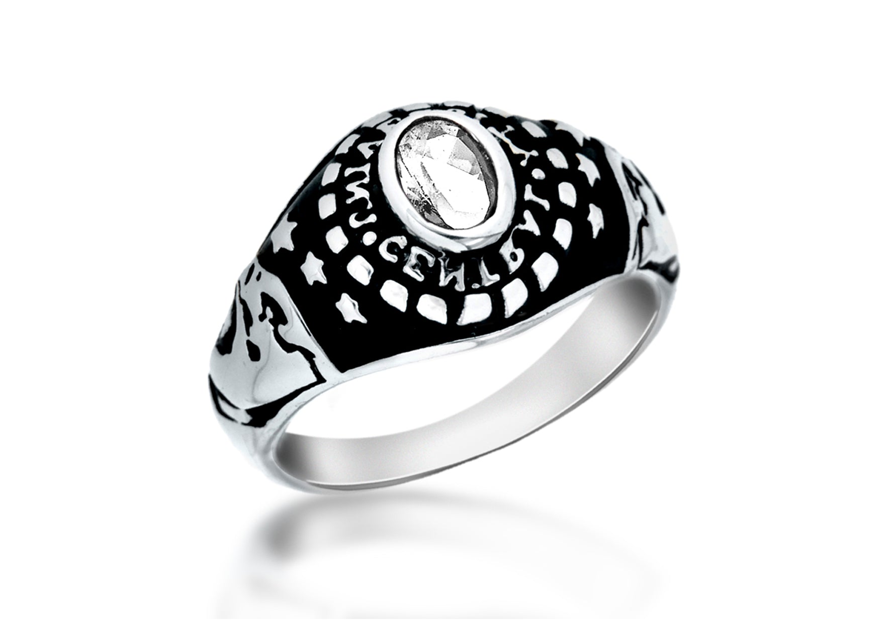 SILVER WZirconia ENTRAL UNI Ring