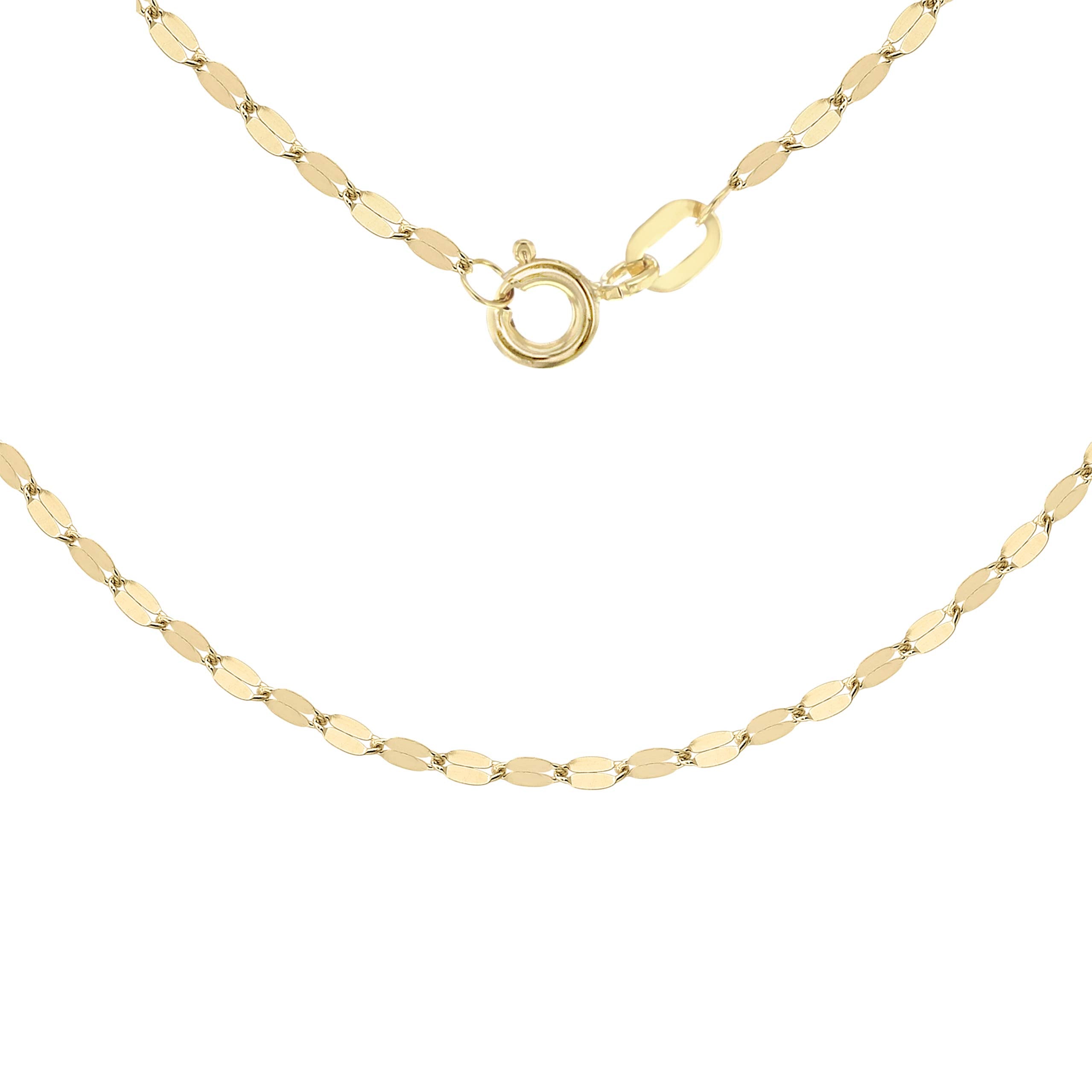 18ct Yellow Gold Forzatina Bead Chain