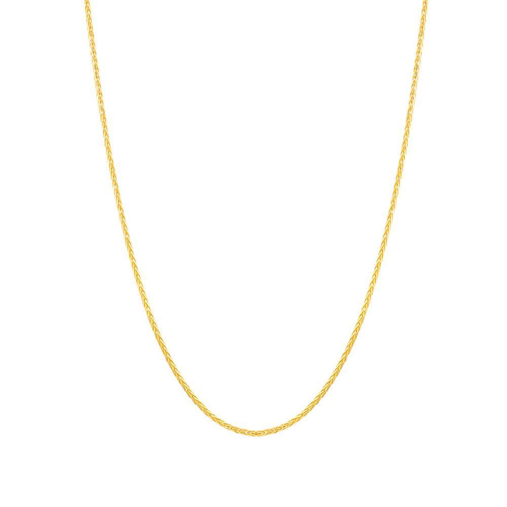 9ct Yellow Gold Braided Spiga Chain