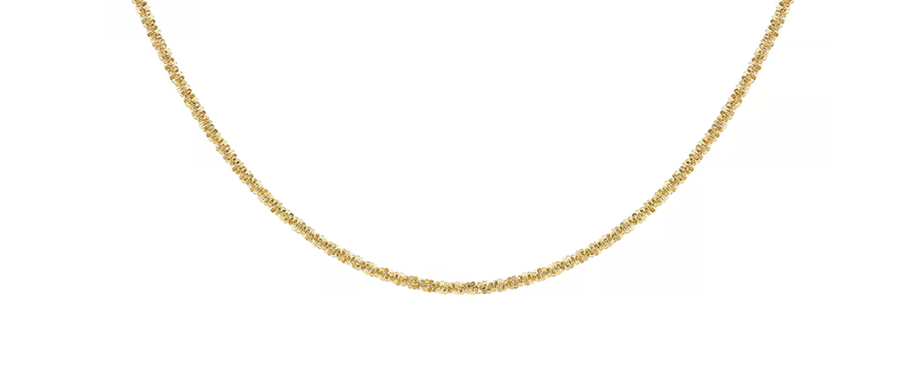 Sterling Silver Yellow Gold Plated 025 Tocalle Chain
