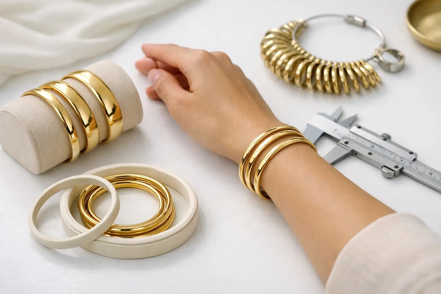 Gold Bangle Size Guide for an Elegant Fit