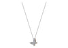18ct White Gold 0.24ct Diamond Butterfly Necklace