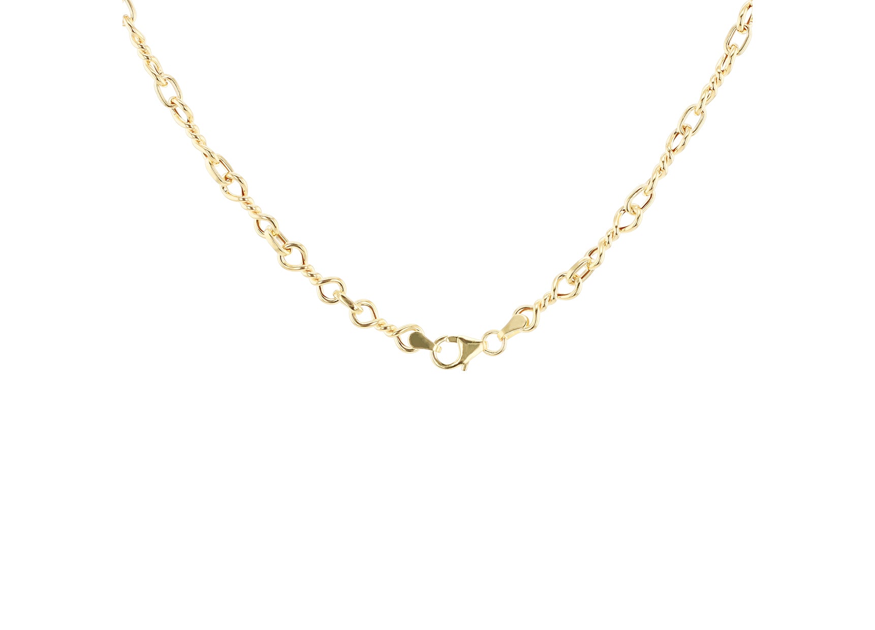 9ct Yellow Gold Double Twist Knot Chain