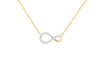 18ct Gold 0.10ct Diamond Infinity Necklace