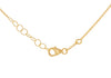 9ct Yellow Gold White Zirconia Angel Necklace